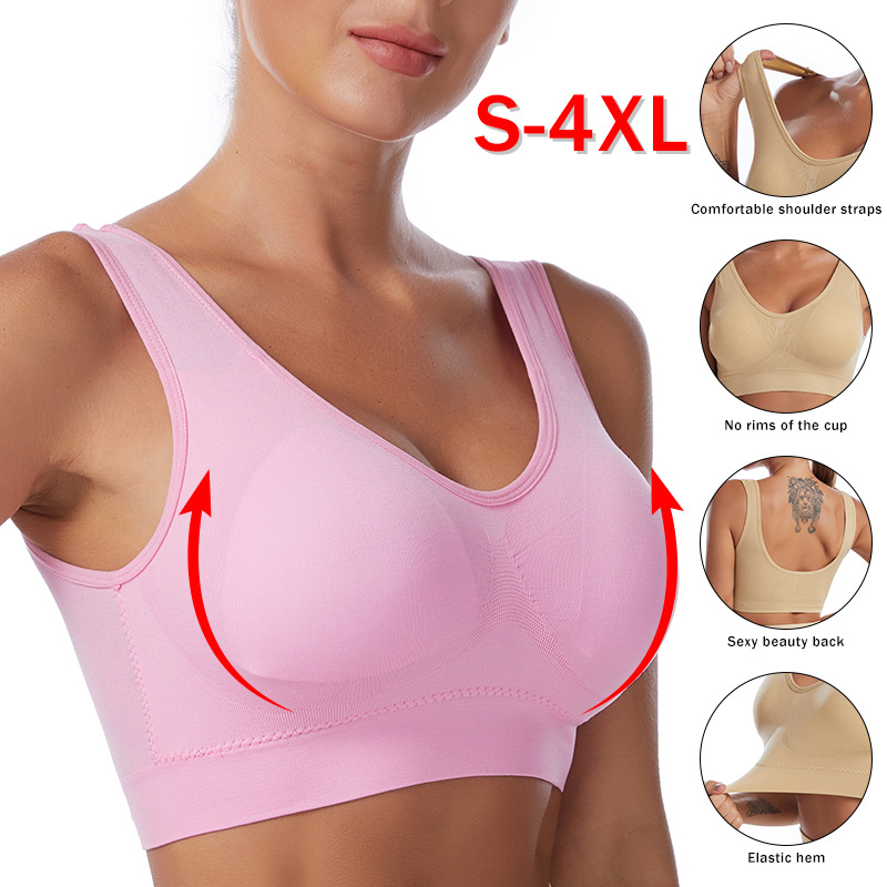 Wirefree Bra Comfort - ผู้หญิงเซ็กซี่ Bra PLUS ขนาด Seamless Breathable