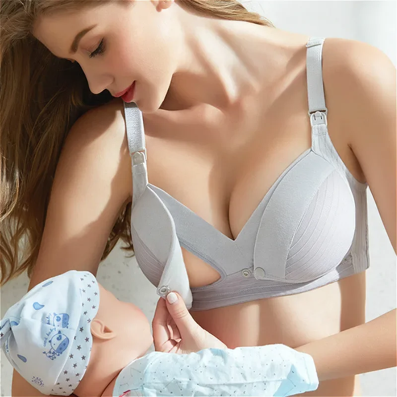 Sleep Bra Bralette - บราสำหรับคุณแม่ตั้งครรภ์, บราให้นมบุตรบราให้นมบุตรบราสำหรับคุณแม่คุณแม่แบบเปิดหน้าอกชุดชั้นในให้นมบุตรฟรี