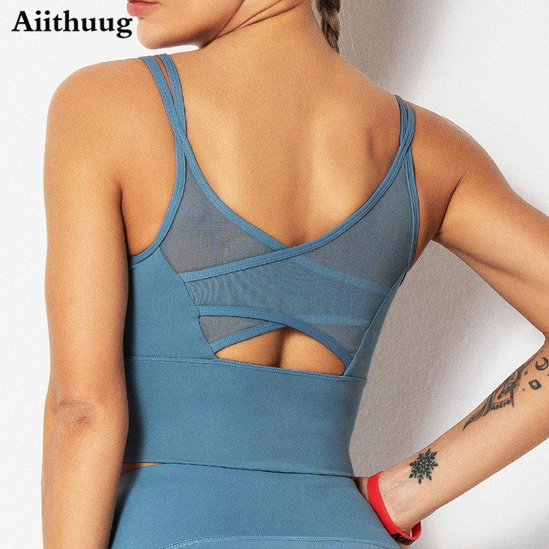 Aiithuug โยคะฟิตเนสเสื้อวิ่งเส - Sports Bra Racerback บทวิจารณ์และราคา