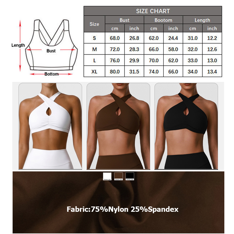 ชุดชั้นในกีฬาผู้หญิงแบบนุ่ม สี - Sports Bra Racerback บทวิจารณ์และราคา
