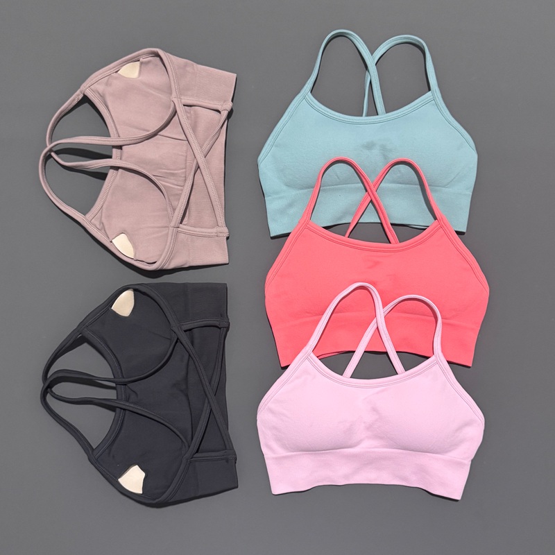 เสื้อชั้นในกีฬาแบบไร้สายสำหรับ - Sports Bra Racerback บทวิจารณ์และราคา