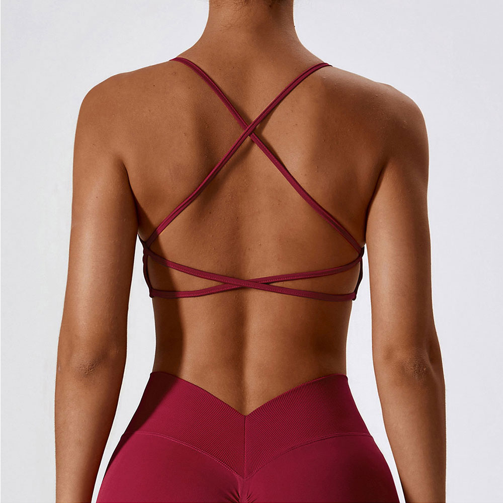 สปอร์ตบราสายไขว้สำหรับผู้หญิงบ - Sports Bra Racerback บทวิจารณ์และราคา