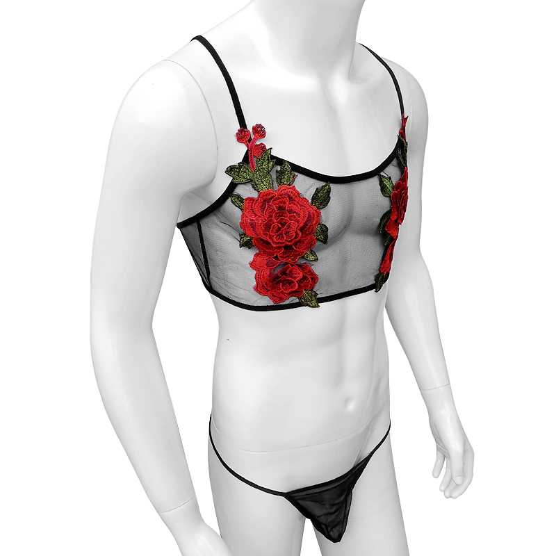 ชุดชั้นในเซ็กซี่ปักลายฉลุตาข่า - Sheer Mesh Bra บทวิจารณ์และราคา